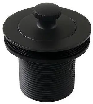 KINGSTON BRASS DLT17MB 112 Lift and Turn Tub Drain with 134 Body Thread, Matte