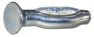 MIDWEST FASTENER 54843 Nail Drive Anchor, 3/16" Dia., 1" L, Steel Zinc Plated,