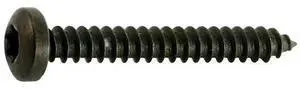 MIDWEST FASTENER 36891 Sheet Metal Screw, #8 x 1-1/4 in, Black Steel Pan Head