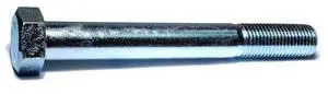 MIDWEST FASTENER 07599 Grade 5, 1-1/4"-7 Hex Head Cap Screw, Zinc Plated Steel,