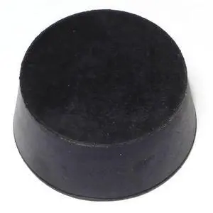 MIDWEST FASTENER 65904 2.2 x 1-15/16 x 1 No 11 Black Rubber Stoppers 2PK