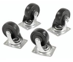 GLOBAL INDUSTRIAL 251445 4 Swivel 4 Replacement Casters for Hardwood Dolly