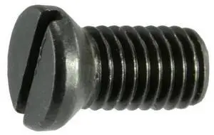 MIDWEST FASTENER 32945 #8-40 x 1/4 in Slotted Oval Machine Screw, Black Oxide