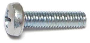 MIDWEST FASTENER 51561 M5-0.80 x 20 mm Phillips Pan Machine Screw, Zinc Plated