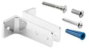 PRIME-LINE 656-6434 Two Piece Wall Brackets, 3-1/2 in., Zinc Alloy, Chrome PRIME-LINE 656-6434 Two Piece Wall Brackets, 3-1/2 in., Zinc Alloy, Chrome