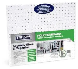 TRITON PRODUCTS 018 Pegboards W/ 3" Hole Size, 22" W x 18" H x 1/8" D,