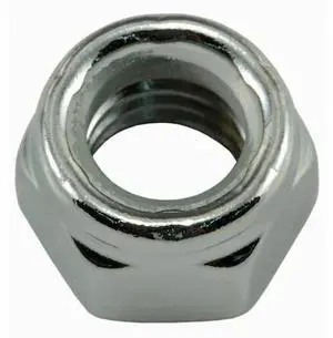 MIDWEST FASTENER 74305 Nylon Insert Lock Nut, 7/16"-14, Steel, Chrome Plated,