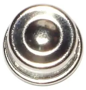 MIDWEST FASTENER 34141 1/4" Chrome Plated Steel Push Nuts 1 12PK