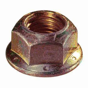 MIDWEST FASTENER 932124 Flange Nut, 7/16"-20, Steel, Grade 8, Zinc Yellow, 8 PK