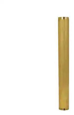 EVERFLOW 22518 Threaded Tube for Tubular Drain Applications, 22GA Brass