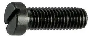 MIDWEST FASTENER 32923 #8-40 x 1/2 in Slotted Fillister Machine Screw, Black