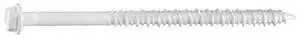 MIDWEST FASTENER 54475 Masonry Screw, 3/16" Dia., Hex, 3 1/4 in L, Steel White