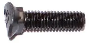 MIDWEST FASTENER 36187 Plow Bolt, 3/8"-16 Thrd Sz, Elliptical Head, Steel,