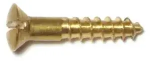 MIDWEST FASTENER 61646 Wood Screw, #6, 3/4 in, Plain Brass Oval Head Slotted