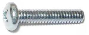 MIDWEST FASTENER 07362 1/4"-20 x 1-1/4 in Phillips Pan Machine Screw, Zinc