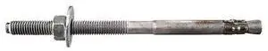 MIDWEST FASTENER 51411 Wedge Anchor, 1/2" Dia., 8-1/2" L, Steel Hot Dipped