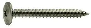 MIDWEST FASTENER 53708 Sheet Metal Screw, #8 x 1-5/8 in, 18-8 Stainless Steel