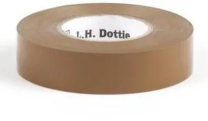 DOTTIE 360BRN L.H. Dottie 3/4'' x 60' Brown Electrical Tape, 10PK