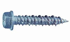TORQUEMASTER 54555 Masonry Screw, 1/4" Dia., Hex, 1 1/4 in L, Stainless Steel