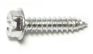 MIDWEST FASTENER 03371 Sheet Metal Screw, #8 x 3/4 in, Aluminum Flange Hex Head