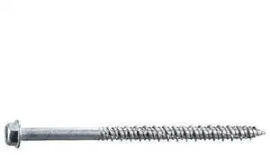 MIDWEST FASTENER 54789 Masonry Screw, 1/4" Dia., Hex, 4 in L, 410 Stainless
