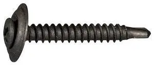 MIDWEST FASTENER 72203 Self-Drilling Screw, #8 x 1-1/4 in, Black Oxide Steel
