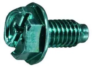 MIDWEST FASTENER 53680 #10-32 x 3/8 in Hex Round Machine Screw, Ceramic Green