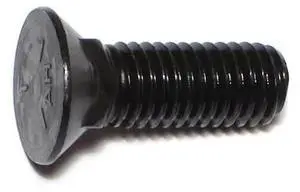 MIDWEST FASTENER 70521 Plow Bolt, 1/2"-13 Thrd Sz, 1-1/2" L, Flat Head, Steel,