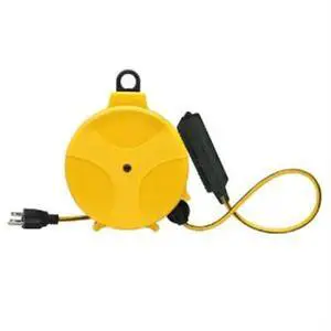 SOUTHWIRE E315 Coleman Cable x Yellow Retractable C Reel, 20ft.
