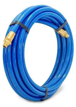 STEELMAN 50049-IND 25-Foot 3/8" ID Air Hose with Reusable 1/4" NPT Brass