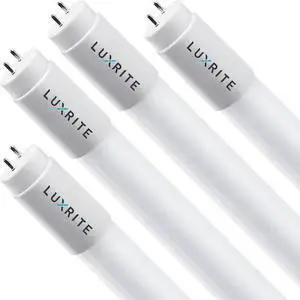 LUXRITE LR34190-4PK T8 LED Tube Light Bulbs 13W (32W Equivalent) 1800LM 3000K