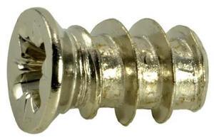 MIDWEST FASTENER 35983 Wood Screw, M6.3, 10.5 mm, Nickel Steel Flat Head