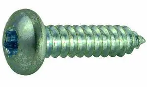 MIDWEST FASTENER 37093 Sheet Metal Screw, #14 x 1 in, Zinc Plated Steel Pan