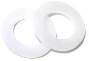 MIDWEST FASTENER 64973 Flat Washer, For Screw Size 7/16" ,Nylon 25 PK