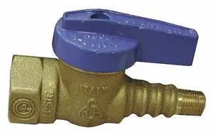 JONES STEPHENS B69121 Gas Ball Valve,Texas Pattern,1/2"x1/8"