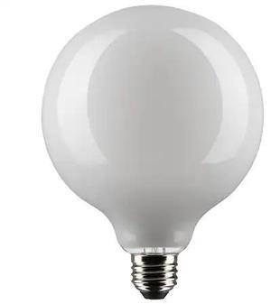 SATCO S21261 8 Watt G40 LED Lamp, White, Medium Base, 90 CRI, 4000K, 120 Volts