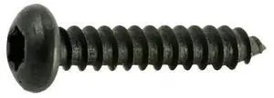 MIDWEST FASTENER 36883 Sheet Metal Screw, #6 x 3/4 in, Black Steel Pan Head