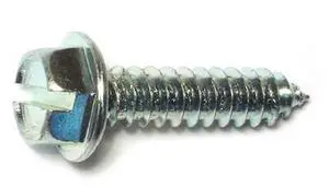 MIDWEST FASTENER 02957 Sheet Metal Screw, #14 x 1 in, Zinc Plated Steel Flange