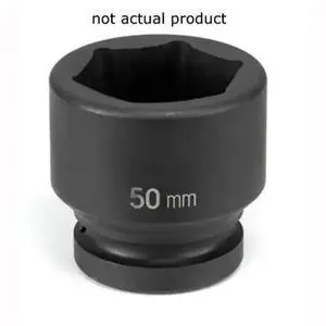 GREY PNEUMATIC 4070M 1" Drive, 70mm Size, Metric Socket, 6 Points,