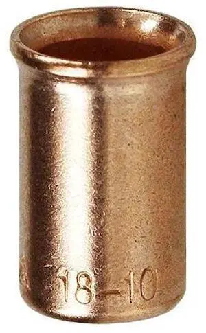 DOTTIE CS410 L.H. Dottie 18-10 AWG Copper Crimp Sleeve, 100PK