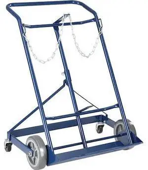 GLOBAL INDUSTRIAL 989001 Twin Cylinder Hand Truck, 500 Lb. Capacity, For 9-1/4