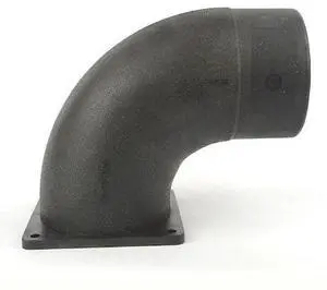 BIG HORN 11433 4-5/8 Inch Flanged Elbow