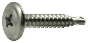 MIDWEST FASTENER 53711 Self-Drilling Screw, #8 x 1 in, Stainless Steel Phillips