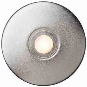 NEWHOUSE HARDWARE SN5WL 2-1/2" Round Satin Nickel Door Lighted Chime Button