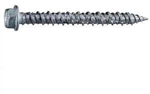 MIDWEST FASTENER 54460 Masonry Screw, 3/16" Dia., Hex, 1 3/4 in L, 410