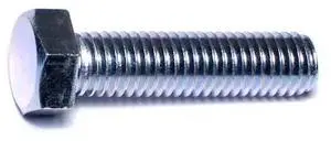 MIDWEST FASTENER 53475 1/2"-13 Hex Head Tap Bolt, Zinc Plated Steel, 2 in L, 25