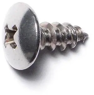 MIDWEST FASTENER 51761 Sheet Metal Screw, #10 x 1/2 in, 18-8 Stainless Steel