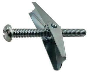 MIDWEST FASTENER 04097 Toggle Bolt, 3" L, Steel, 25 PK