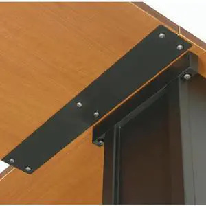 Global Industrial Table Top Connector Bracket, Metal, Black