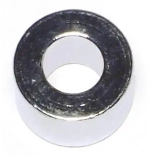 MIDWEST FASTENER 74264 Round Spacer, Chrome Steel, 1/2 in Overall Lg, 3/8 in